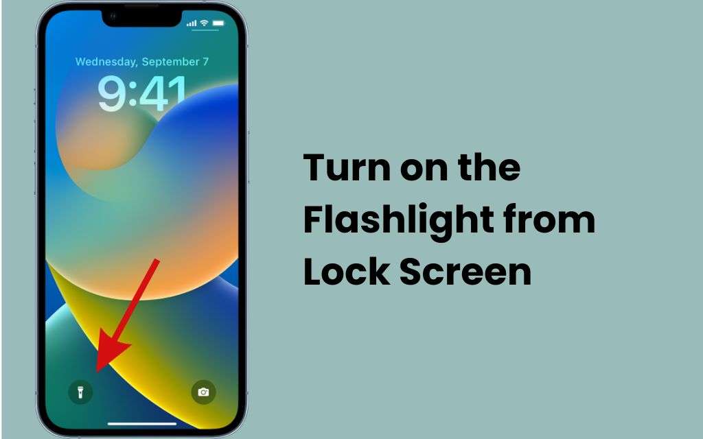 Turn on the Flashlight from Lock Screen
